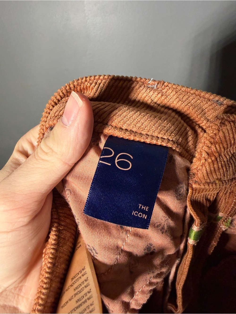 Pilcro The Icon Corduroy Flare Jeans Size 26 - Picture 5 of 6